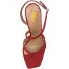 imageFSJ Women Sexy Open Toe Thong Sandals Stiletto High Heel with Rhinestone Ankle Strap Slingback Ladies Summer Shoes Size 415 USRed