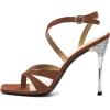 imageFSJ Women Sexy Open Toe Thong Sandals Stiletto High Heel with Rhinestone Ankle Strap Slingback Ladies Summer Shoes Size 415 USSienna