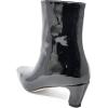 imageFSJ Women Square Toe Comfort Kitten Low Heel Ankle Boot Pull On Bootie Winter Faux Suede Casual Dressy Shoes Size 416 USBlack Pu