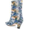 imageFSJ Women Square Toe Comfort Kitten Low Heel Ankle Boot Pull On Bootie Winter Faux Suede Casual Dressy Shoes Size 416 USBlue Paint