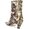 imageFSJ Women Square Toe Comfort Kitten Low Heel Ankle Boot Pull On Bootie Winter Faux Suede Casual Dressy Shoes Size 416 USButterfly
