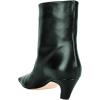 imageFSJ Women Square Toe Comfort Kitten Low Heel Ankle Boot Pull On Bootie Winter Faux Suede Casual Dressy Shoes Size 416 USDark Green