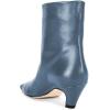 imageFSJ Women Square Toe Comfort Kitten Low Heel Ankle Boot Pull On Bootie Winter Faux Suede Casual Dressy Shoes Size 416 USDeep Sky Blue