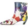 imageFSJ Women Square Toe Comfort Kitten Low Heel Ankle Boot Pull On Bootie Winter Faux Suede Casual Dressy Shoes Size 416 USPaint