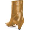 imageFSJ Women Square Toe Comfort Kitten Low Heel Ankle Boot Pull On Bootie Winter Faux Suede Casual Dressy Shoes Size 416 USPeru