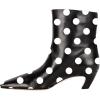 imageFSJ Women Square Toe Comfort Kitten Low Heel Ankle Boot Pull On Bootie Winter Faux Suede Casual Dressy Shoes Size 416 USPolkadot