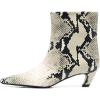 imageFSJ Women Square Toe Comfort Kitten Low Heel Ankle Boot Pull On Bootie Winter Faux Suede Casual Dressy Shoes Size 416 USSnakeskin