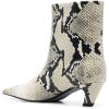 imageFSJ Women Square Toe Comfort Kitten Low Heel Ankle Boot Pull On Bootie Winter Faux Suede Casual Dressy Shoes Size 416 USSnakeskin