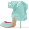 imageFSJ Women Strappy Ankle Wrap Sandal Ribbon Laceup Stiletto High Heels Pointed Toe DOrsay Slingback Pump Shoe Size 415 USTurquoise