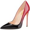 imageFSJ Women Fashion High Heel Pump Stilettos Pointy Toe Evening Party Dress Print Shoes Size 415 USBlackred