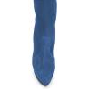 imageFSJ Sexy Thigh High Long Boots Over The Knee Platform Thick High Heel Stretch Leather Shoes Size 415 USBlue