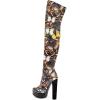 imageFSJ Sexy Thigh High Long Boots Over The Knee Platform Thick High Heel Stretch Leather Shoes Size 415 USButterfly