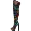 imageFSJ Sexy Thigh High Long Boots Over The Knee Platform Thick High Heel Stretch Leather Shoes Size 415 USLine