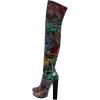 imageFSJ Sexy Thigh High Long Boots Over The Knee Platform Thick High Heel Stretch Leather Shoes Size 415 USLine