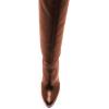 imageFSJ Sexy Thigh High Long Boots Over The Knee Platform Thick High Heel Stretch Leather Shoes Size 415 USSaddle Brown