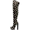 imageFSJ Sexy Thigh High Long Boots Over The Knee Platform Thick High Heel Stretch Leather Shoes Size 415 USSpot