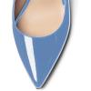 imageFSJ Women Closed Pointed Toe Crystal Block Chunky Mid Heel Slingback Pumps Backless Sleek Fashion Office Wedding Dress Shoes Size 416 USLight Blue