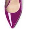 imageFSJ Women Closed Pointed Toe Crystal Block Chunky Mid Heel Slingback Pumps Backless Sleek Fashion Office Wedding Dress Shoes Size 416 USVioletred