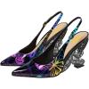 imageFSJ Women Fashion Pointed Toe Butterfly High Heel Pumps Slingback Slip On Ladies Party Dress Casual Shoes Size 415 USButterflyprint