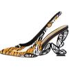 imageFSJ Women Fashion Pointed Toe Butterfly High Heel Pumps Slingback Slip On Ladies Party Dress Casual Shoes Size 415 USTiger