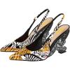 imageFSJ Women Fashion Pointed Toe Butterfly High Heel Pumps Slingback Slip On Ladies Party Dress Casual Shoes Size 415 USTiger