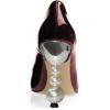 imageFSJ Women High Heel Pearls Studded Pumps Pointed Toe Slip On Beaded Sexy 42 inch Wedding Prom Party Club Dress Shoes Size 416 USBrown
