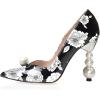 imageFSJ Women High Heel Pearls Studded Pumps Pointed Toe Slip On Beaded Sexy 42 inch Wedding Prom Party Club Dress Shoes Size 416 USFlower