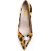imageFSJ Women High Heel Pearls Studded Pumps Pointed Toe Slip On Beaded Sexy 42 inch Wedding Prom Party Club Dress Shoes Size 416 USLeopard