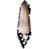 imageFSJ Women High Heel Pearls Studded Pumps Pointed Toe Slip On Beaded Sexy 42 inch Wedding Prom Party Club Dress Shoes Size 416 USPolka Dot