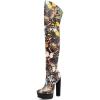 imageFSJ Sexy Thigh High Long Boots Over The Knee Platform Thick High Heel Stretch Leather Shoes Size 415 USButterfly