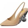 Nude-patent Leather