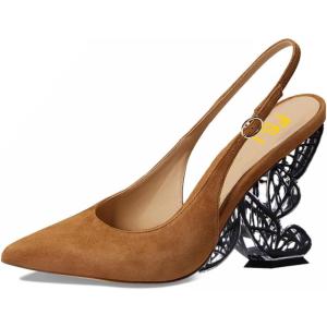 imageFSJ Women Fashion Pointed Toe Butterfly High Heel Pumps Slingback Slip On Ladies Party Dress Casual Shoes Size 415 USSiennasuede