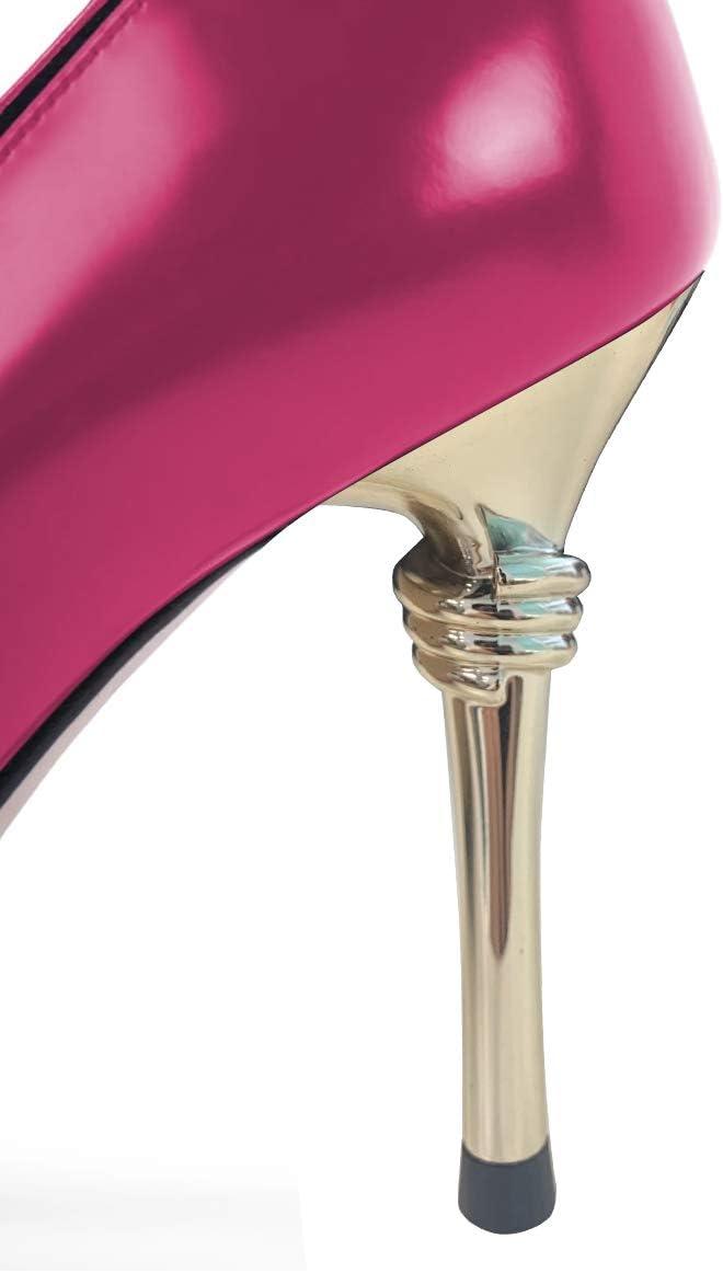 imageFSJ Women Chic Metallic Rivets Pointed Toe Slip On Pumps High Stiletto Gold Heels Party Cocktail Prom Shoes 415 USPurple