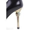 imageFSJ Women Chic Metallic Rivets Pointed Toe Slip On Pumps High Stiletto Gold Heels Party Cocktail Prom Shoes 415 USBlack