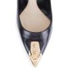 imageFSJ Women Chic Metallic Rivets Pointed Toe Slip On Pumps High Stiletto Gold Heels Party Cocktail Prom Shoes 415 USBlack