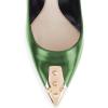 imageFSJ Women Chic Metallic Rivets Pointed Toe Slip On Pumps High Stiletto Gold Heels Party Cocktail Prom Shoes 415 USGreen
