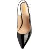 imageFSJ Women Crystal Chunky Heel Slingback Pumps Block High Heels Sandals Sexy Pointed Toe Ankle Buckle Wedding Cocktail Shoes Size 415 USBlack