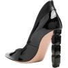 imageFSJ Women Pointed Toe Slip On Crystal Pumps Gorgeous Three Diamonds High Heel Bridal Wedding Comfort Party Dress Shoes Size 416 USBlack
