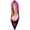 imageFSJ Women Pointed Toe Slip On Crystal Pumps Gorgeous Three Diamonds High Heel Bridal Wedding Comfort Party Dress Shoes Size 416 USFuchsia