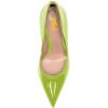 imageFSJ Women Pointed Toe Slip On Crystal Pumps Gorgeous Three Diamonds High Heel Bridal Wedding Comfort Party Dress Shoes Size 416 USLime Green