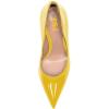 imageFSJ Women Pointed Toe Slip On Crystal Pumps Gorgeous Three Diamonds High Heel Bridal Wedding Comfort Party Dress Shoes Size 416 USYellow