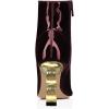 imageFSJ Women Ankle Boots Closed Pointed Toe Gold Chain Heel with Side Zipper Elegant Party Daily Dress Booties Shoes Size 416 USMaroon