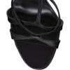 imageFSJ Women Ankle Strap High Heels Sandals Open Toe Sexy Comfort Strappy Sandals Chic Metal Chain Chunky Block Heel Wedding Bridal Pumps Shoes Size 416 USBlack