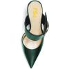 imageFSJ Women Graceful Pointed Toe Gold Chain High Heel Mules Slip On Backless Ladies Dance Date Summer Vacation Shoes Size 416 USDark Green