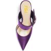 imageFSJ Women Graceful Pointed Toe Gold Chain High Heel Mules Slip On Backless Ladies Dance Date Summer Vacation Shoes Size 416 USPurple