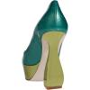 imageFSJ Women Pumps Block Heel Platform Shoes Comfort Peep Toe Special High Heel Slip On Evening Dress Pumps Size 416 USGreen