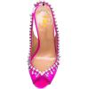 imageFSJ Women Clear Rhinestone Peep Toe Slingback Pumps Chunky Block High Heel Sparkling Crystal Slip On Party Dance Sexy Dress Shoes Size 416 USHot Pink