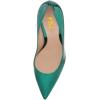 imageFSJ Women Gorgeous Pointed Toe Crystal Block Chunky High Heel Pumps Slip On Ladies Wedding Evening Dress Shoes Size 416 USGreen