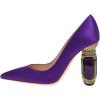 imageFSJ Women Gorgeous Pointed Toe Crystal Block Chunky High Heel Pumps Slip On Ladies Wedding Evening Dress Shoes Size 416 USIndigosatin