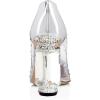 imageFSJ Women High Crystal Chunky Heel Transparent PVC Pumps Rhinestones 105mm Clear Heels Pointed Closed Toe Slip On Pump Bridal Wedding Party Dress Shoes Size 416 USSilver Pu